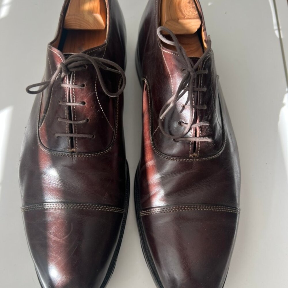 11 D Peal & Co Brooks Brothers Leather Oxford Cap Toe Shoes (Made in England)